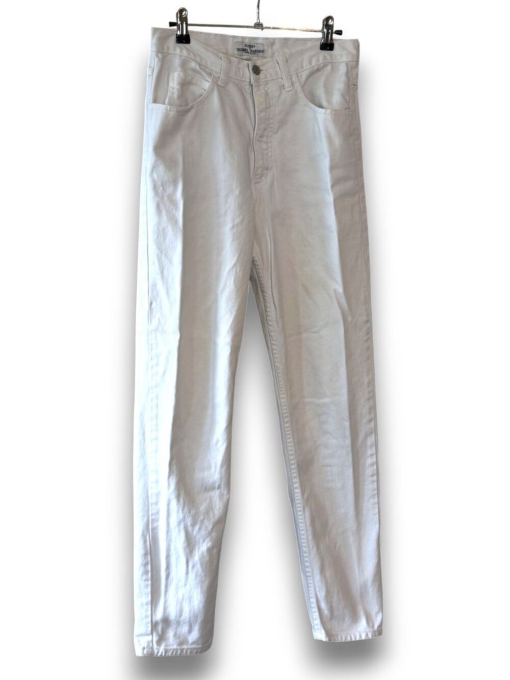 Vintage 1980s Guess by Georges Marciano White High Waisted Tapered Jeans Size 30